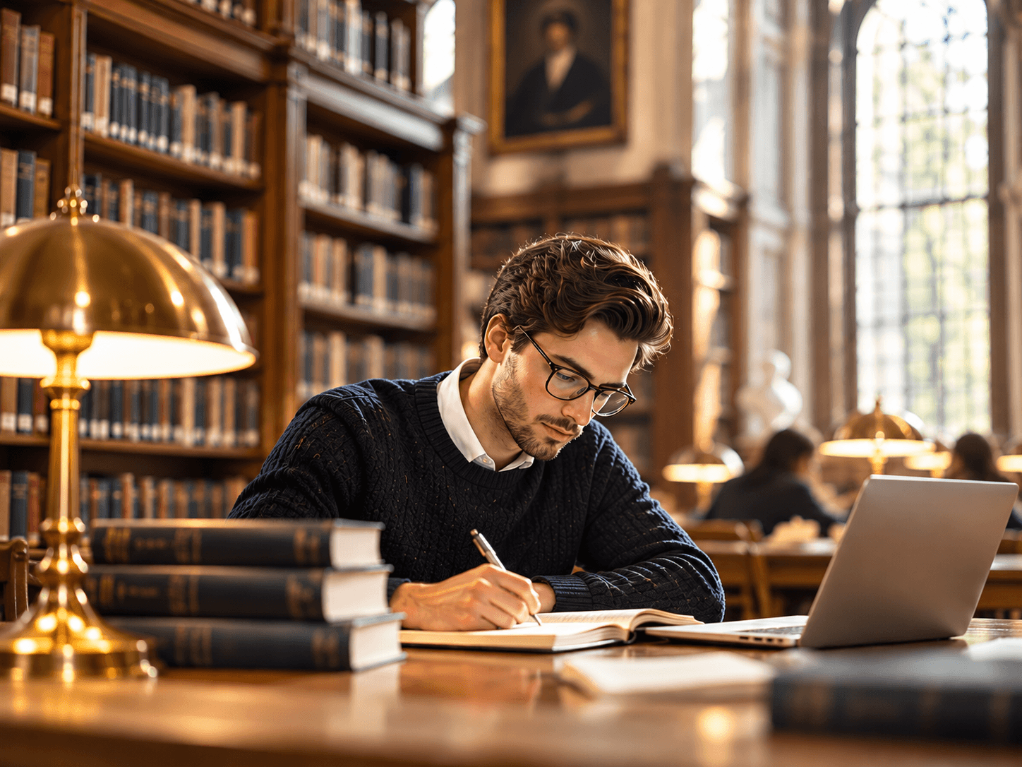 Studying in the Golden Library